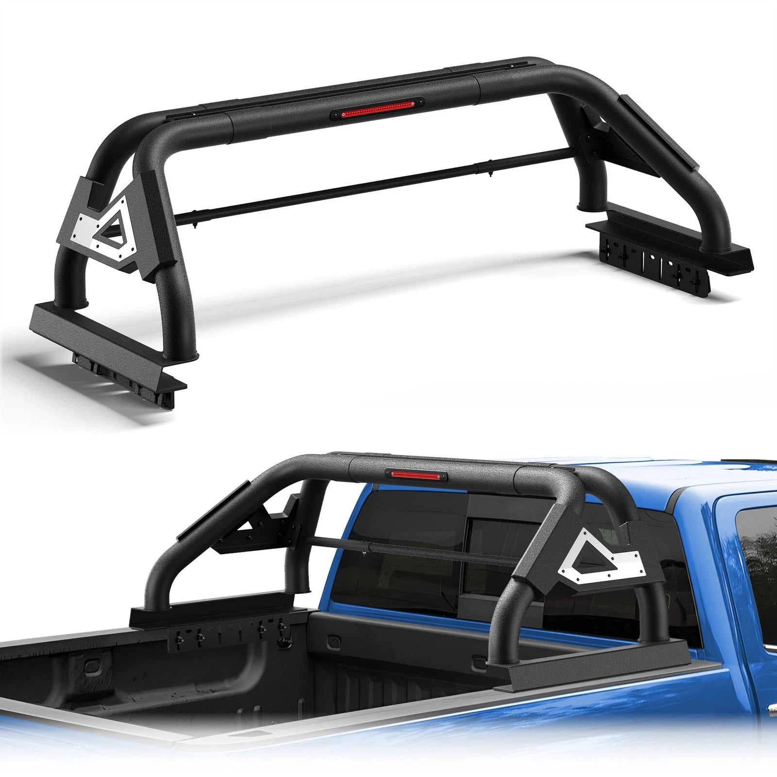 Adjustable Sport Bar Truck Bed Chase Rack Roll Bar Fit For F-150/Ram/Sierra 1500/Tundra/Silverado