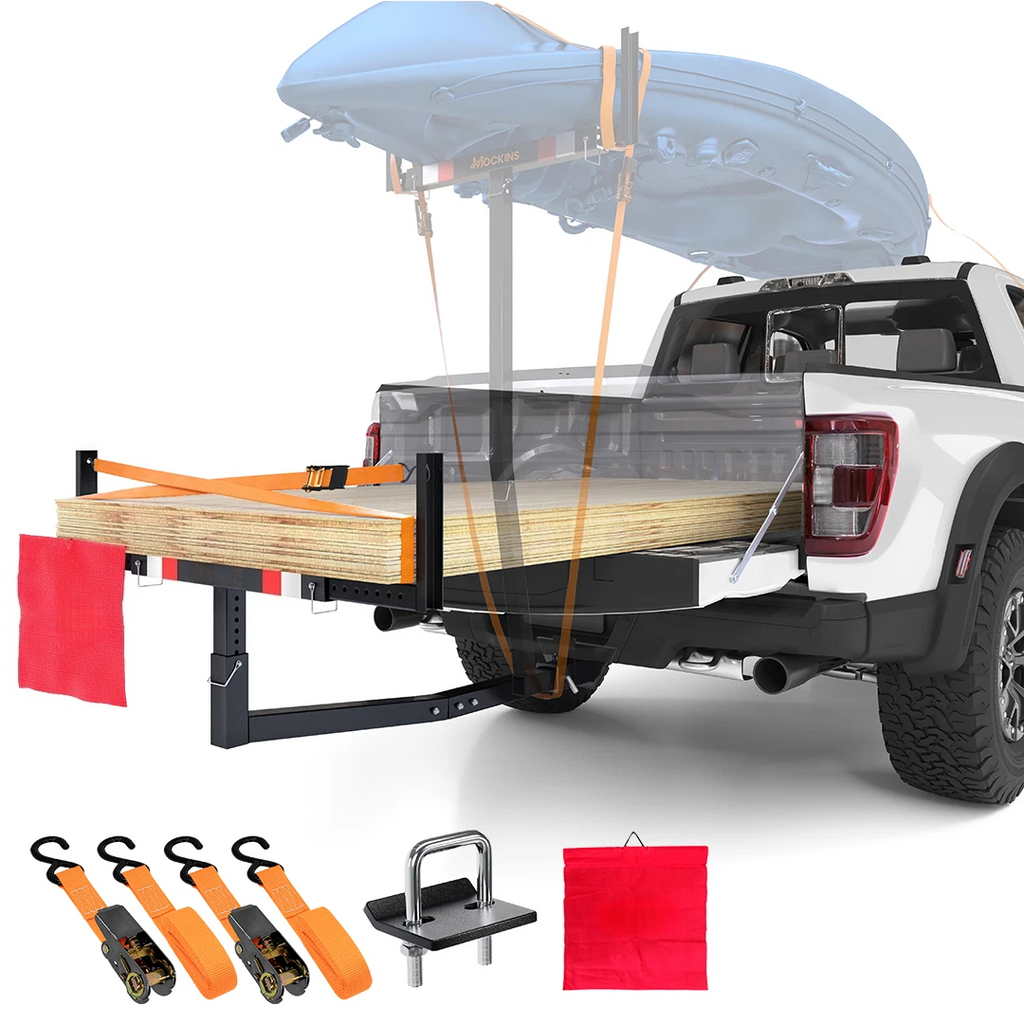 anti rust steel bed extender with reflectors and flag