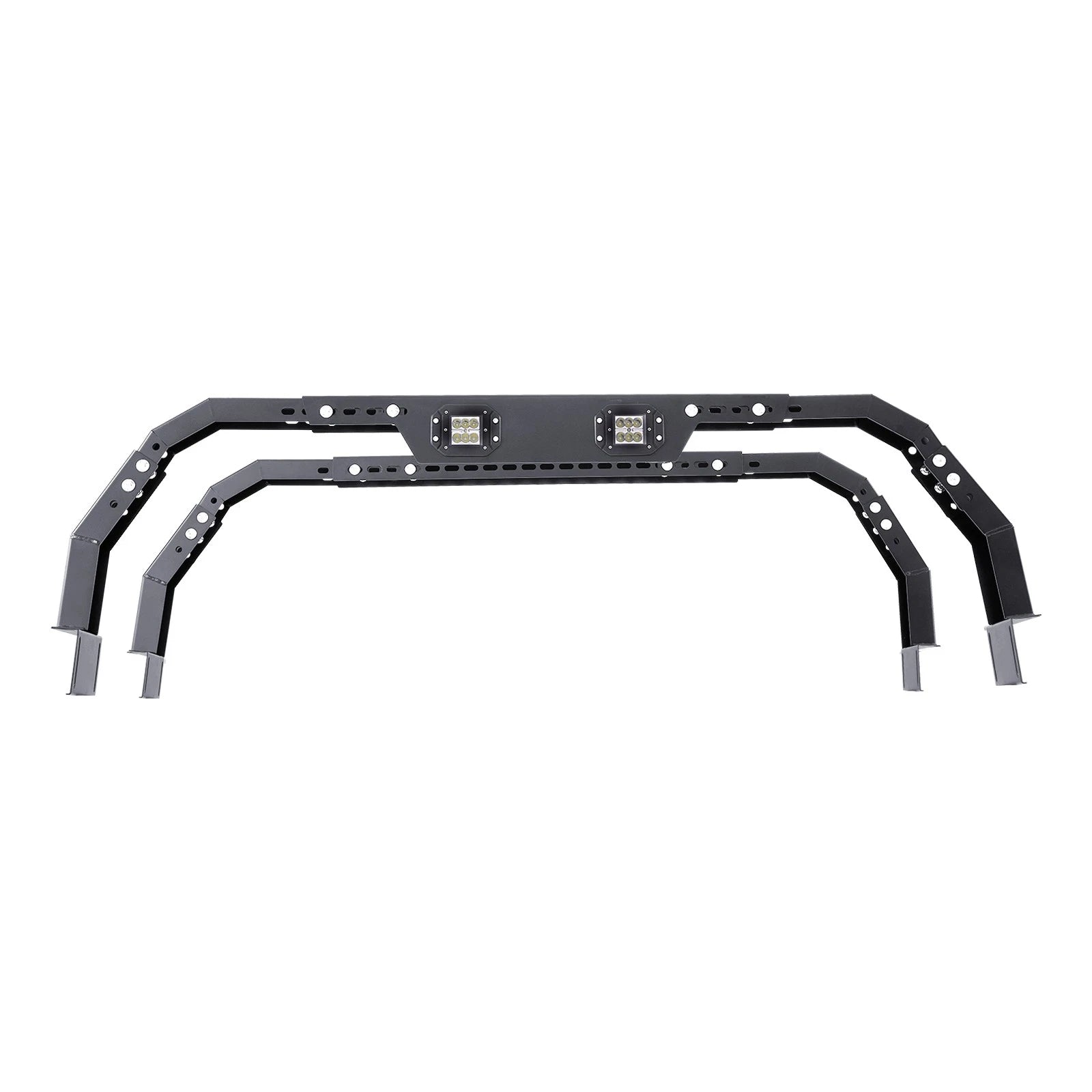 Overland Bed Rack Cargo Carrier with 2 LED Lights Fit For Ram 1500/Canyon/Silverado 1500/Tundra