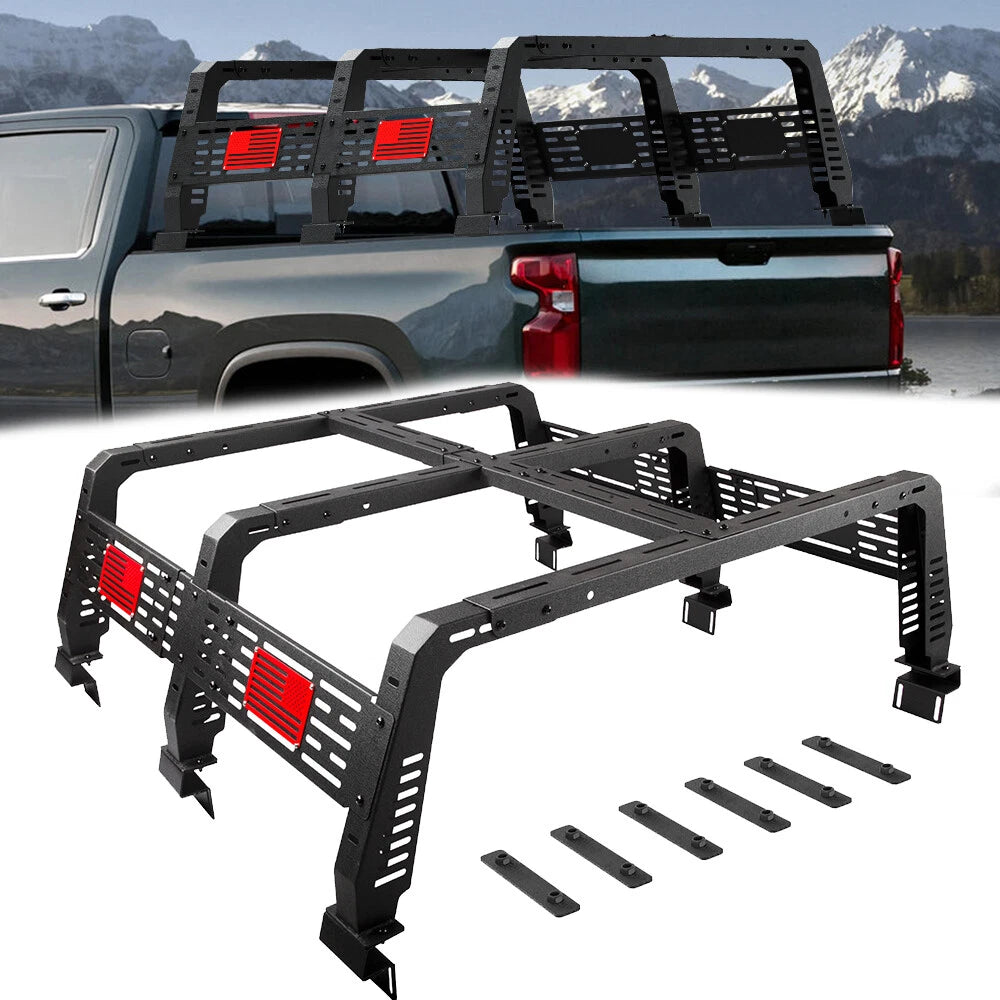 Overland Bed Rack Cargo Carrier Fit For Toyota Tacoma 2005-2023 Tundra 2014-2023