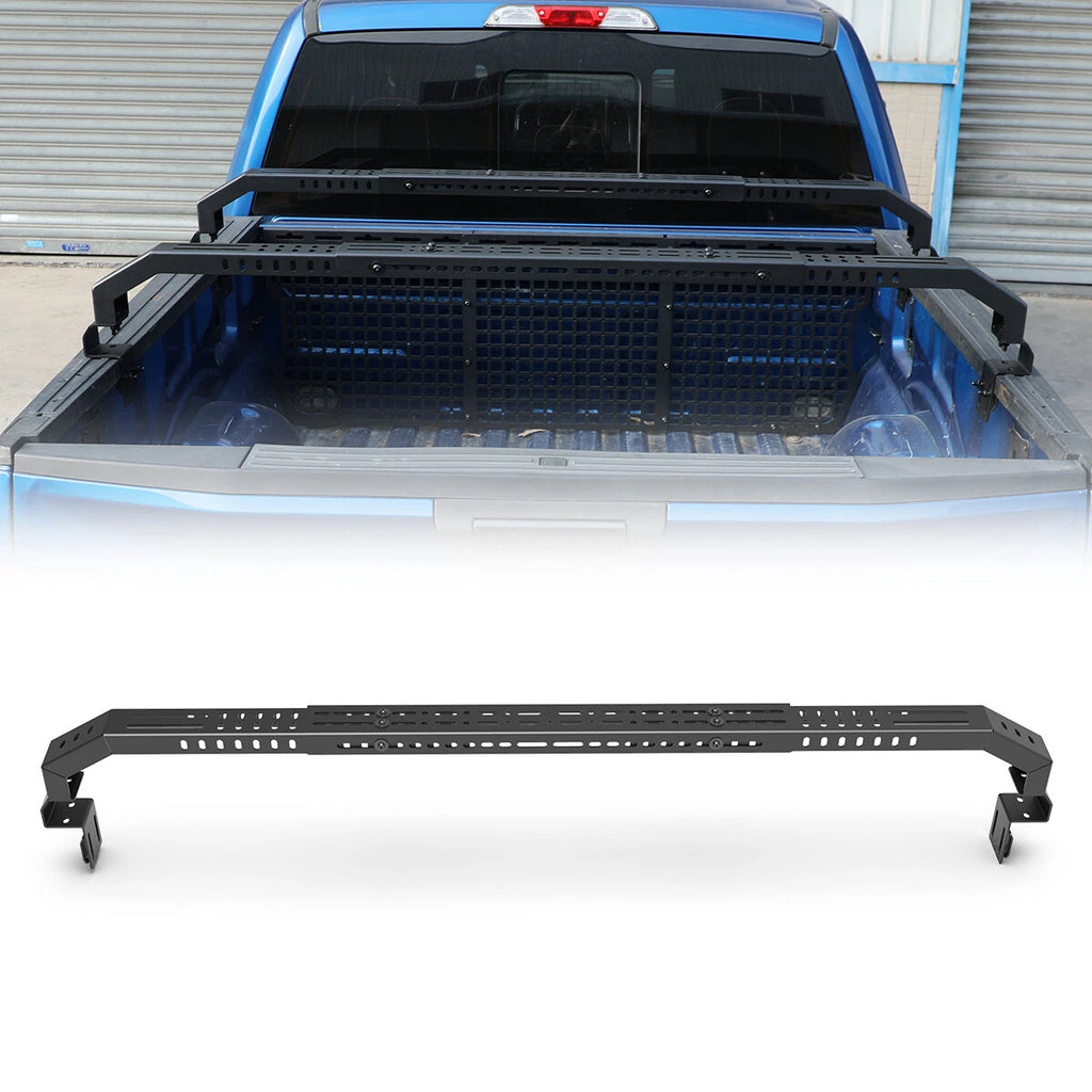 Adjustable Low Profile Truck Bed Rack Cross Bar Cargo Carrier Fit For Full-Size and Mid-Size Truck