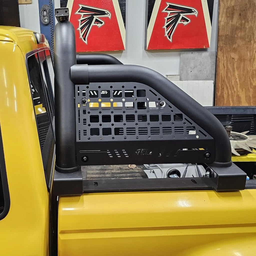 Adjustable Sport Bar Truck Bed Chase Rack Roll Bar w/ Cargo Basket Fit For F150 F250 F350 Ram Full-Size Truck