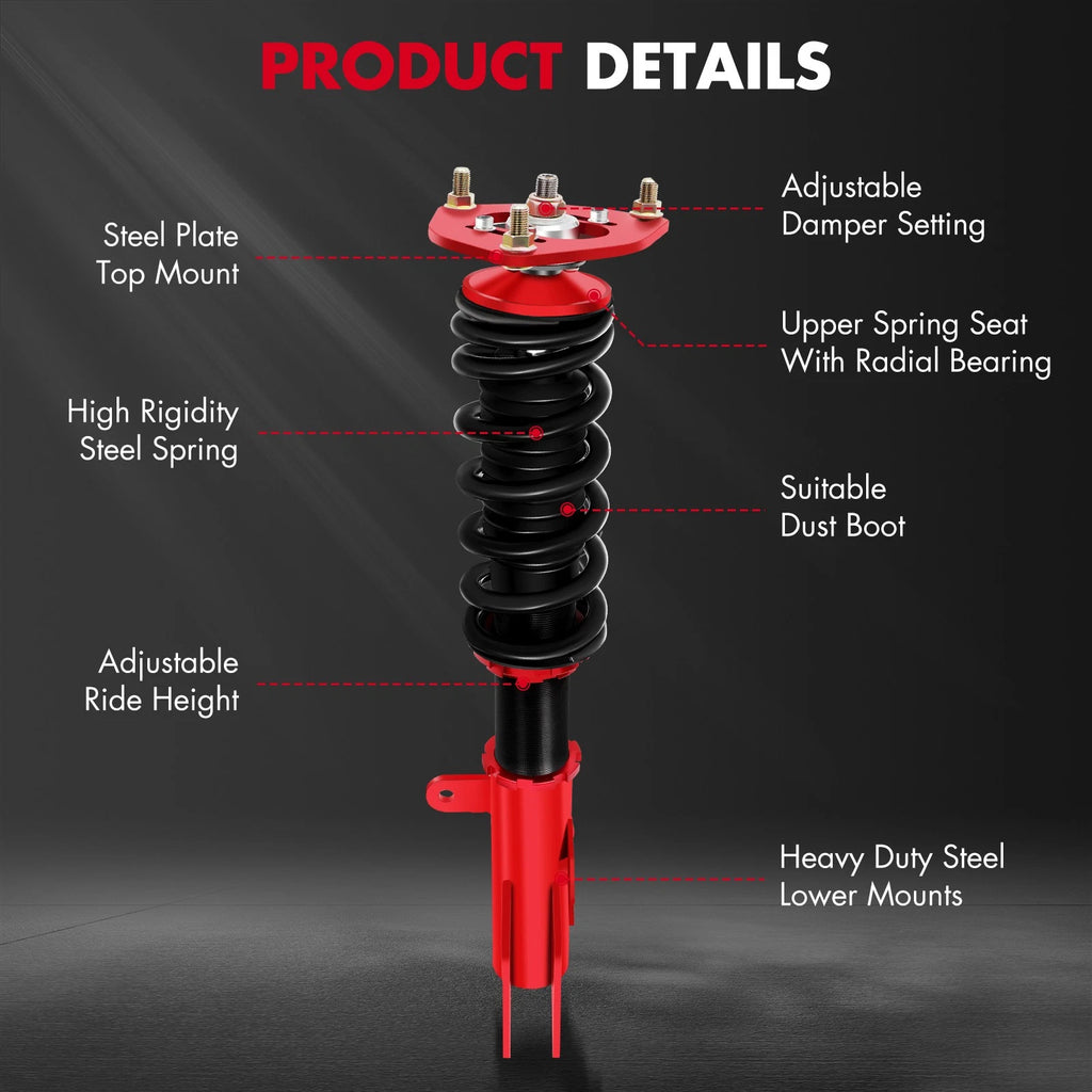 Coilovers Shock Fit For 1992 1993 1994 1995 1996 1997 1998 1999 2000 2001 Toyota Camry ES300 Suspension Lowering Spring Kit