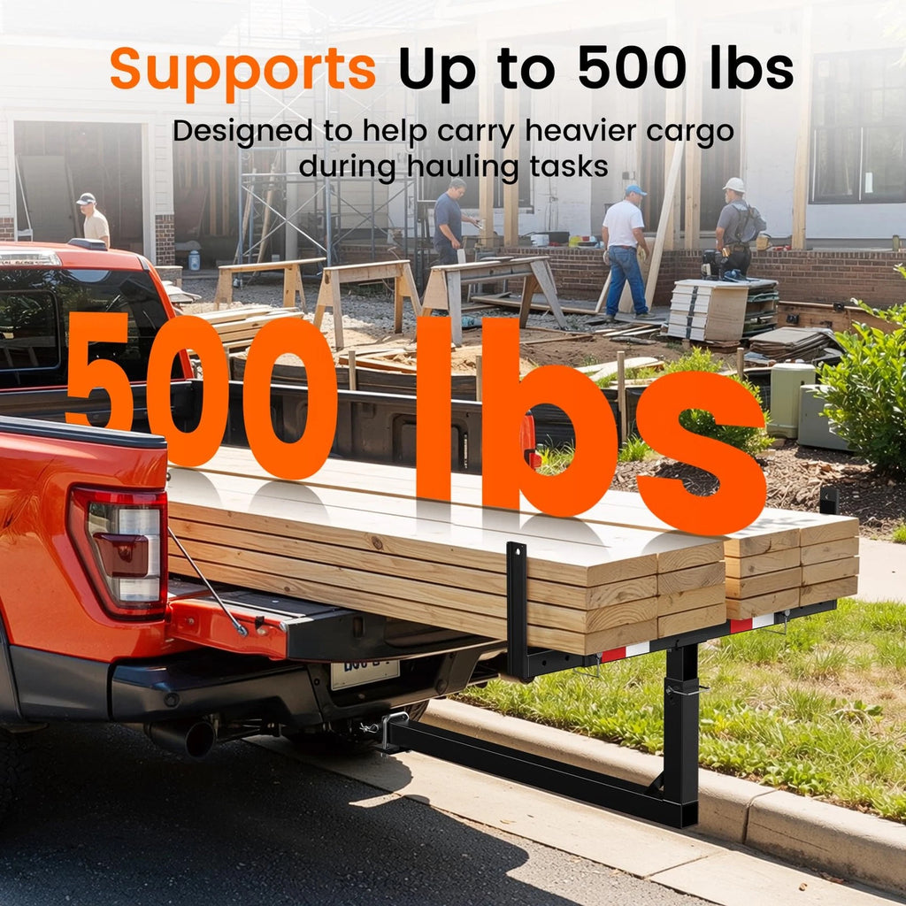 foldable pickup truck bed extender horizontal mode