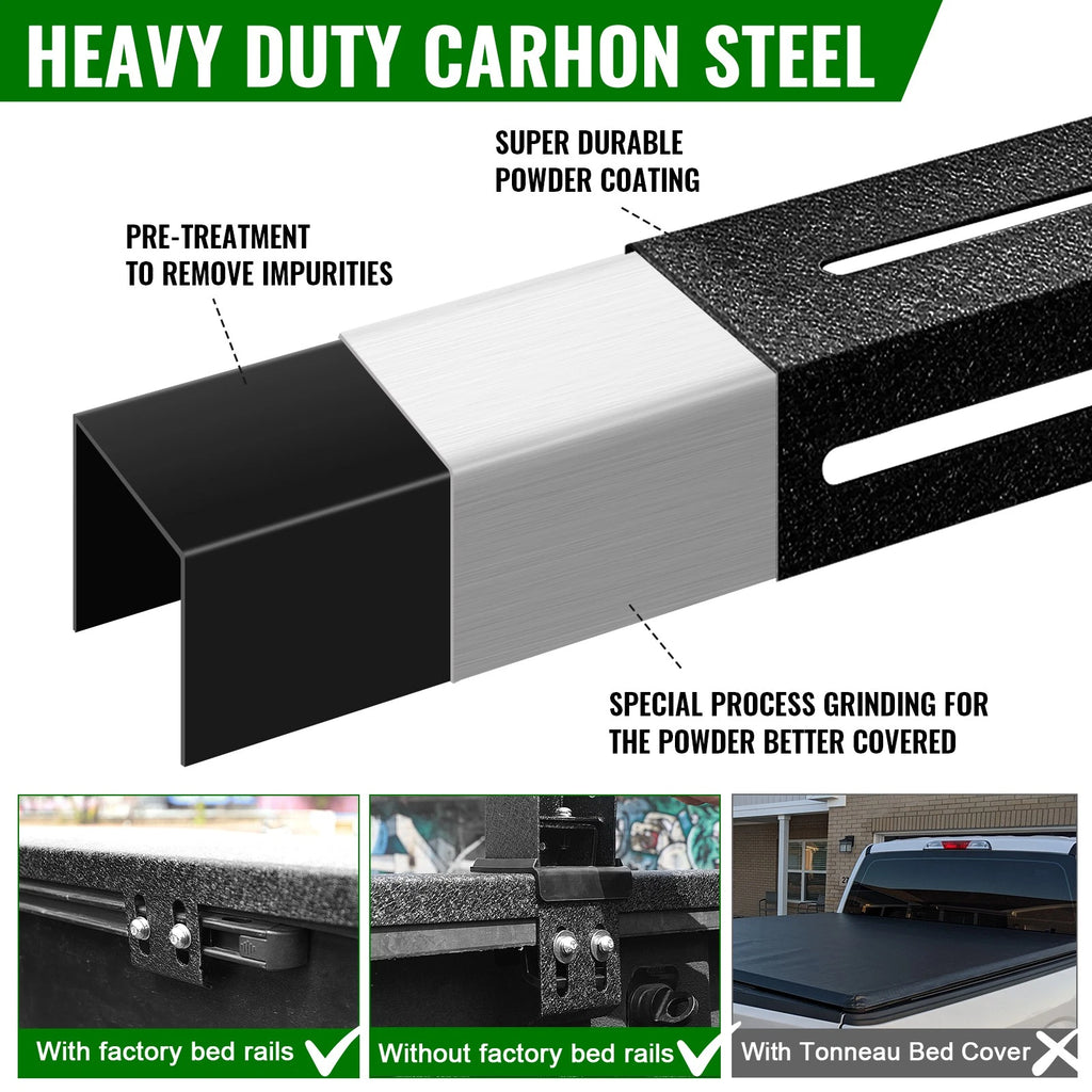 Overland Bed Rack Cargo Carrier Fit For Chevy/Nissan/Ford/Tundra/Gladiator/Tacoma/Dodge