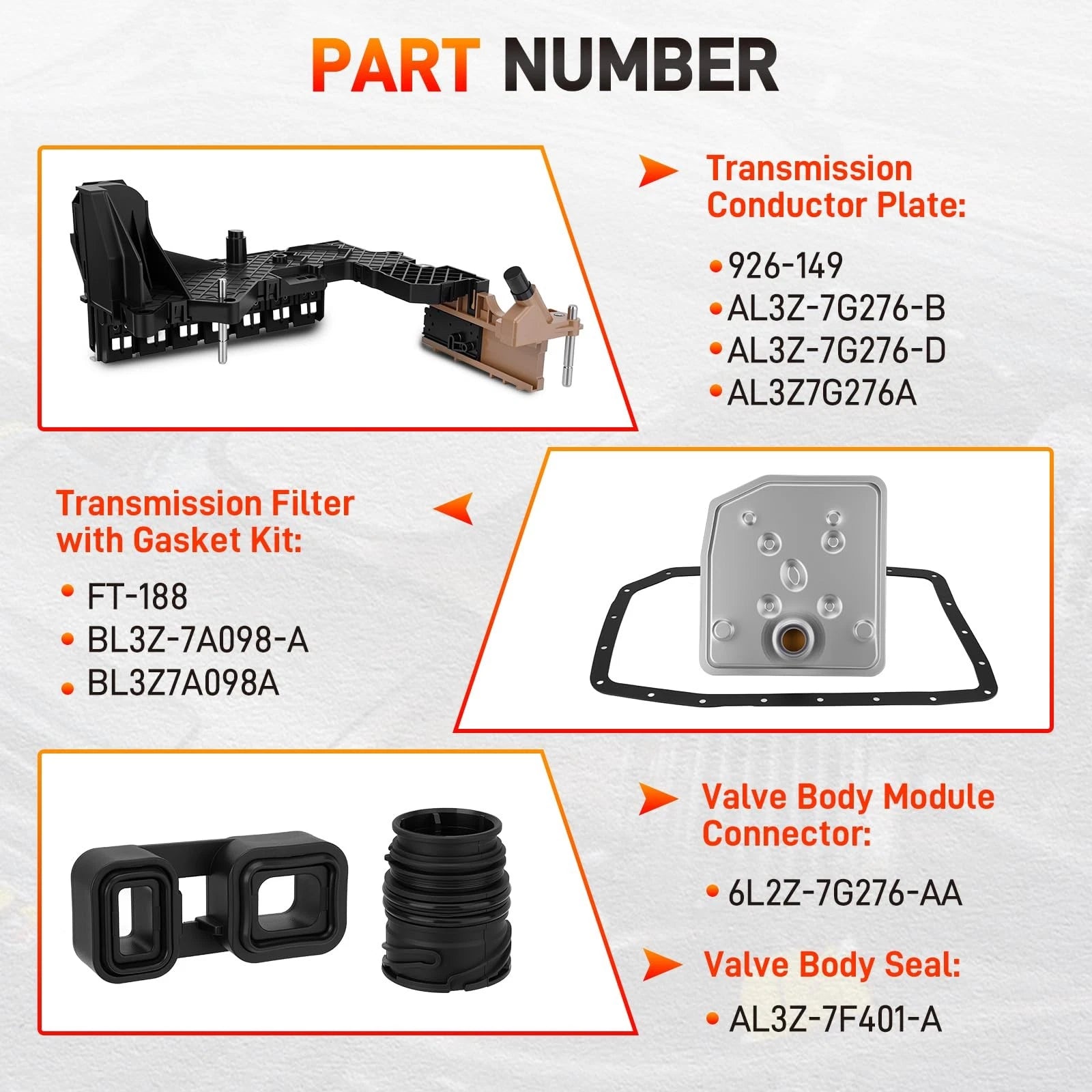 926-149 Transmission Lead Frame Fit For F-150 Mustang Expedition 6R80 AL3Z-7G276-D