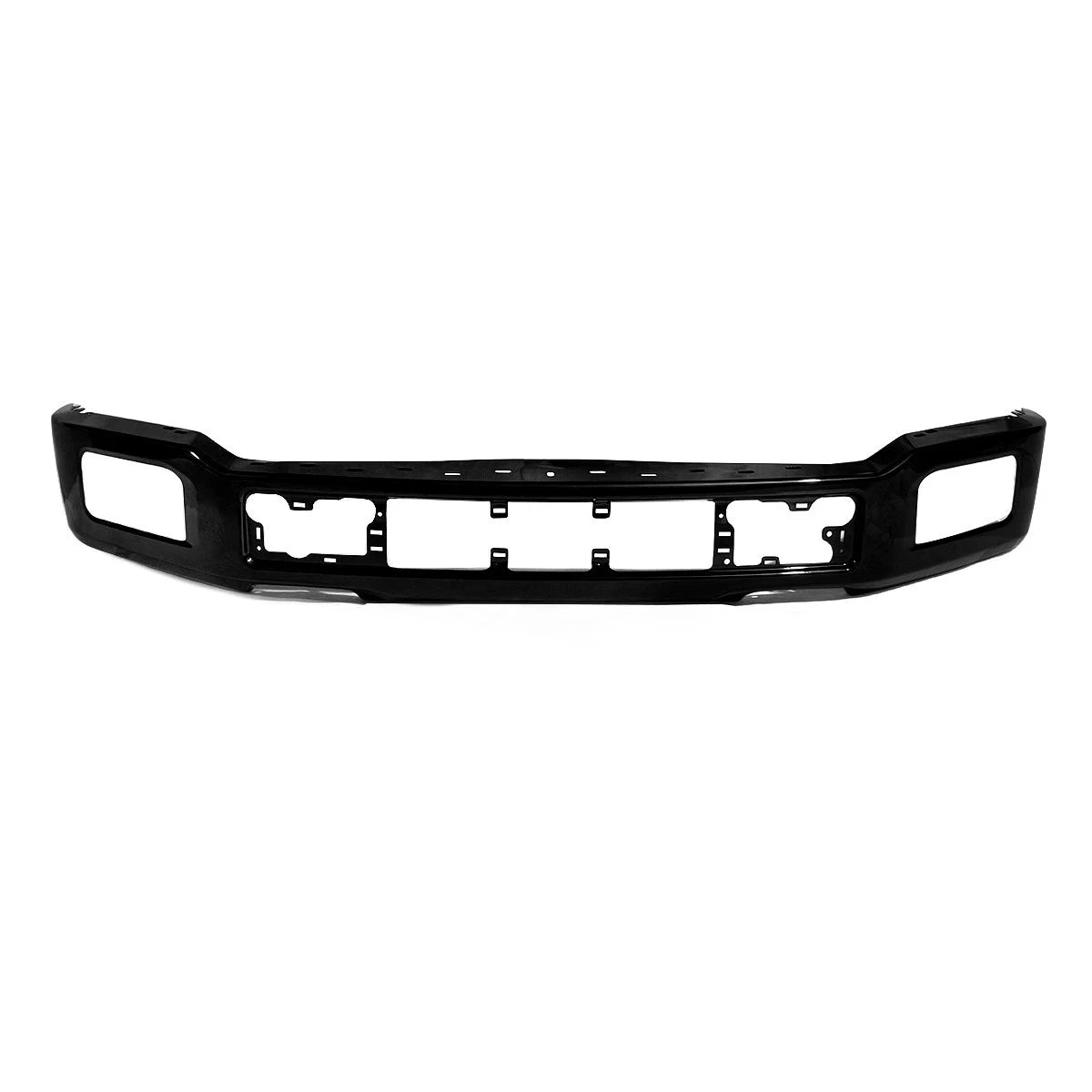 Off-Road Shadow Black Front Bumper Face Bar w/Fog Holes Fit For 2018 2019 2020 Ford F-150