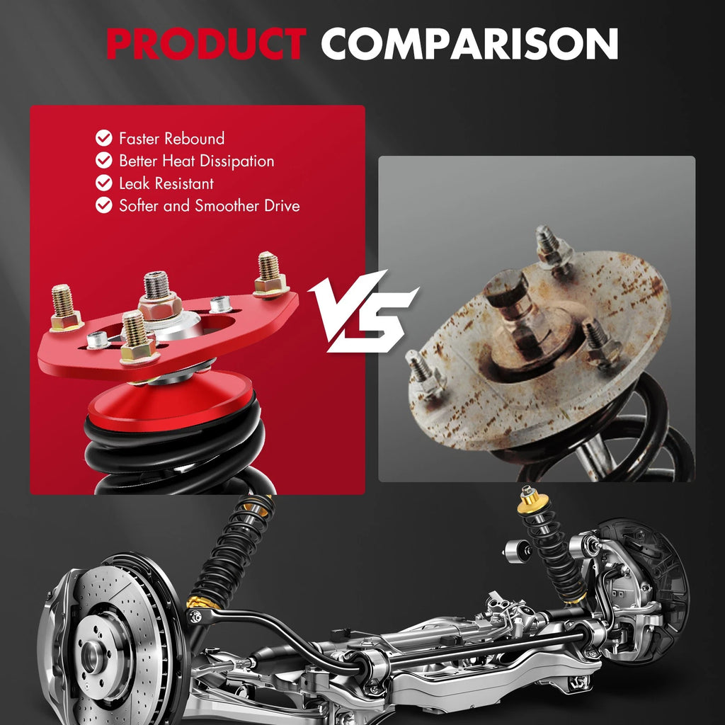 Coilovers Shock Fit For 1992 1993 1994 1995 1996 1997 1998 1999 2000 2001 Toyota Camry ES300 Suspension Lowering Spring Kit