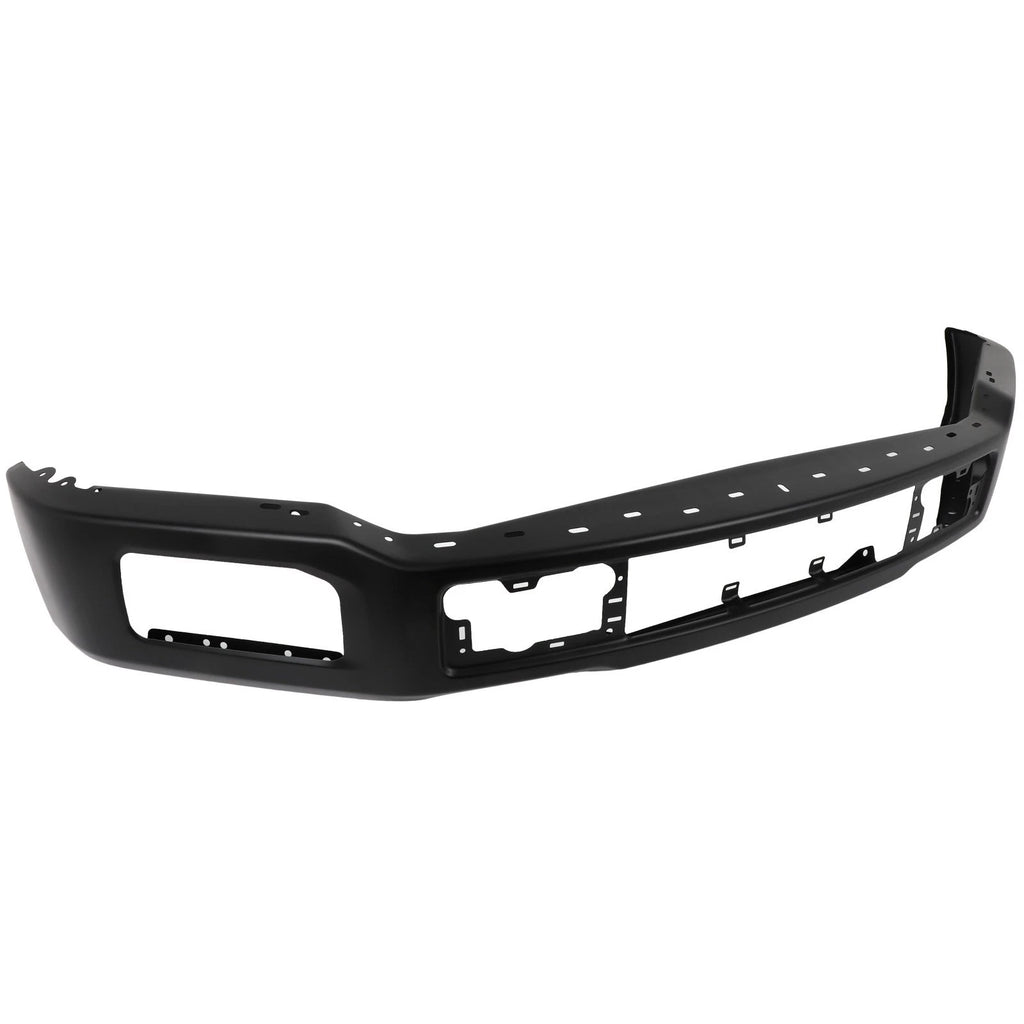 Off-Road Front Bumper New Black Steel Face Bar Fit For 2018 2019 2020 Ford F-150 w/ Fog Light Holes