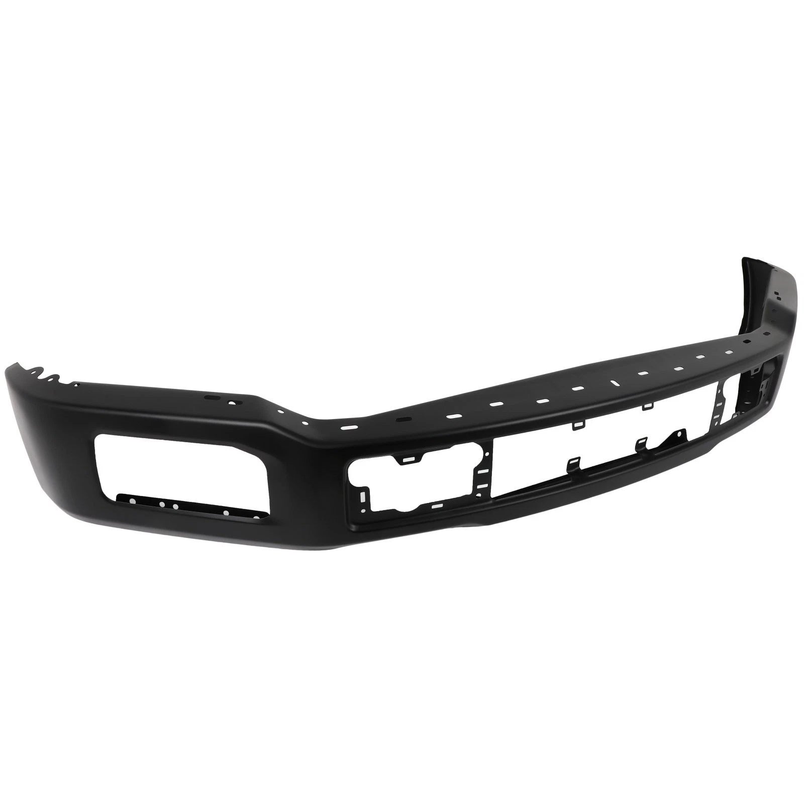 Off-Road Front Bumper New Black Steel Face Bar Fit For 2018 2019 2020 Ford F-150 w/ Fog Light Holes