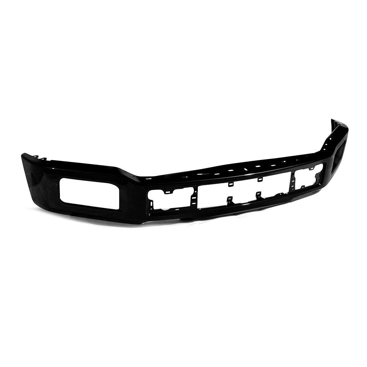 Off-Road Shadow Black Front Bumper Face Bar w/Fog Holes Fit For 2018 2019 2020 Ford F-150