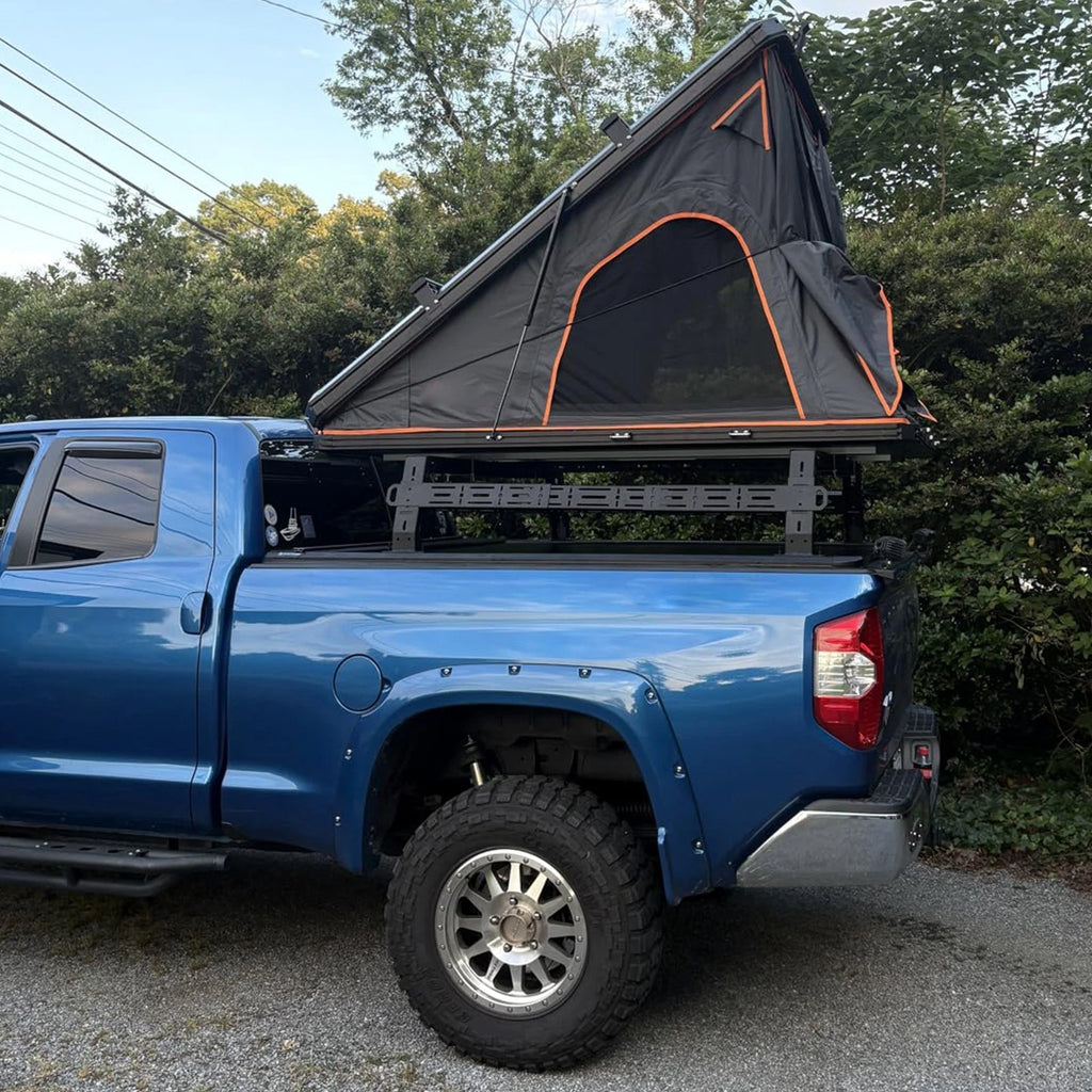 14''-17'' Overland Bed Rack Overland Cargo Carrier with 3 Crossbars Fit For Ram 1500/Gladiator/Tacoma