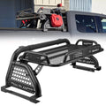 Adjustable Sport Bar Truck Bed Chase Rack Roll Bar w/ Cargo Basket Fit For F150 F250 F350 Ram Full-Size Truck