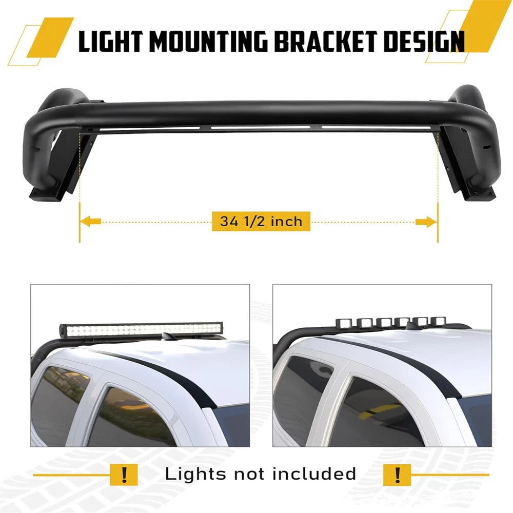 Adjustable Sport Bar Chase Rack Roll Bar Fit For 2005-2025 Toyota Tacoma