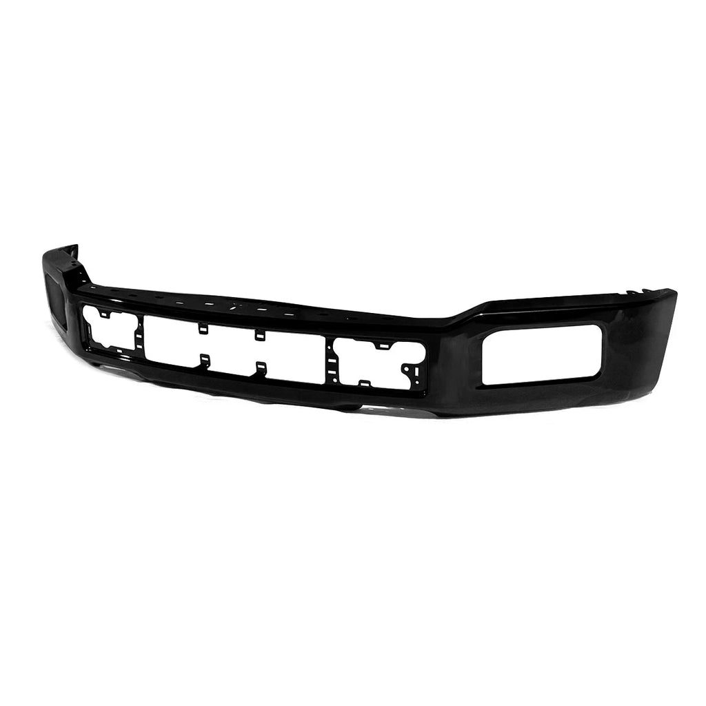 Off-Road Shadow Black Front Bumper Face Bar w/Fog Holes Fit For 2018 2019 2020 Ford F-150