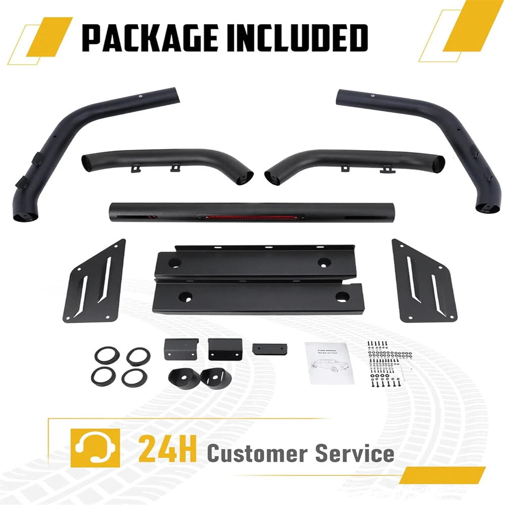 Adjustable Sport Bar Chase Rack Roll Bar Fit For 2005-2025 Toyota Tacoma