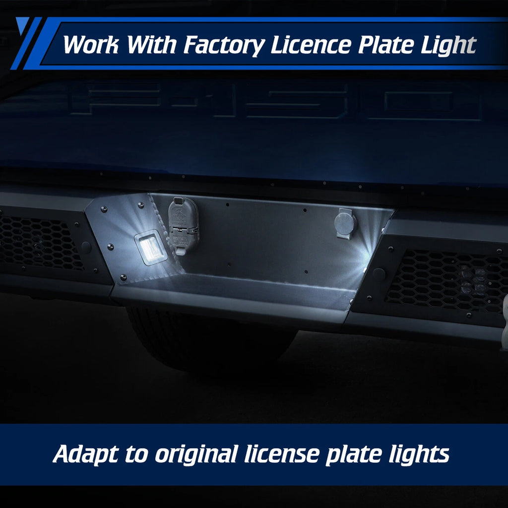 Off-Road Micro-texture Steel Rear Bumper+Shackles+Lights Fit For 2015-2026 Ford F150