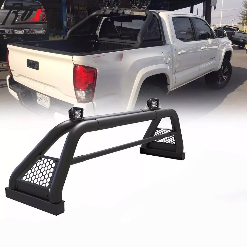 Adjustable Sport Bar Truck Bed Chase Rack Roll Bar Fit For 2005-2025 Toyota Tacoma