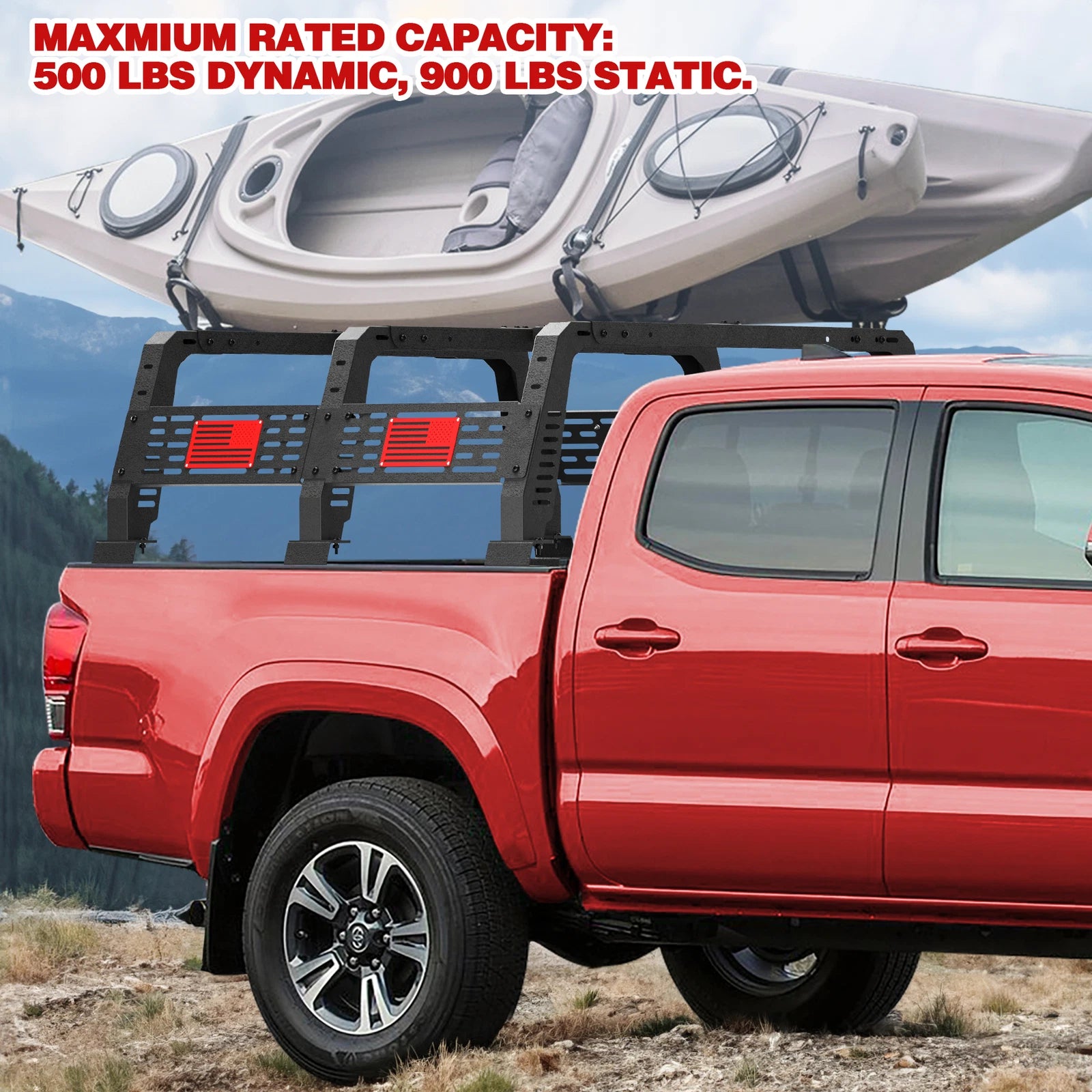 Overland Bed Rack Cargo Carrier Fit For Toyota Tacoma 2005-2023 Tundra 2014-2023