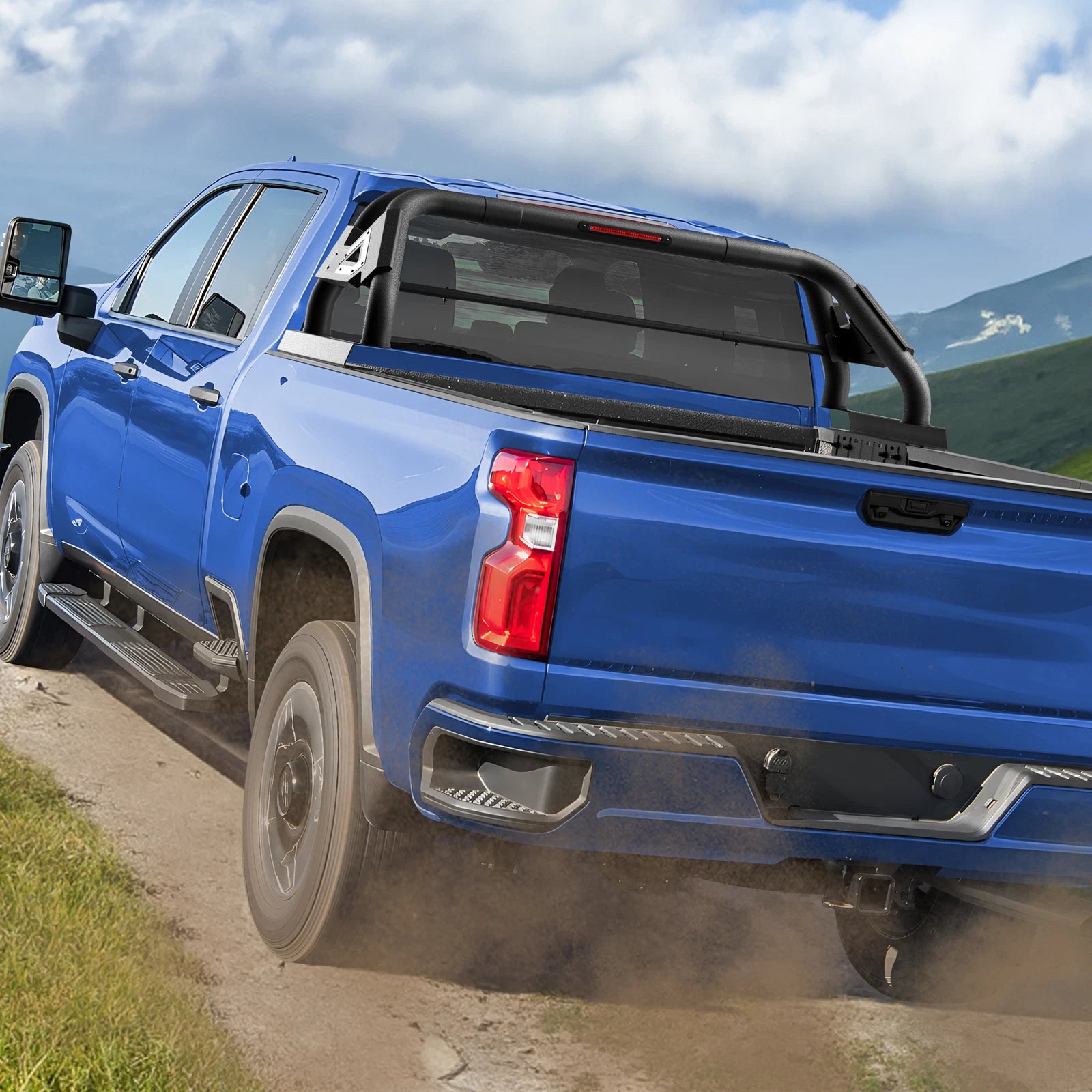 Adjustable Sport Bar Truck Bed Chase Rack Roll Bar Fit For F-150/Ram/Sierra 1500/Tundra/Silverado