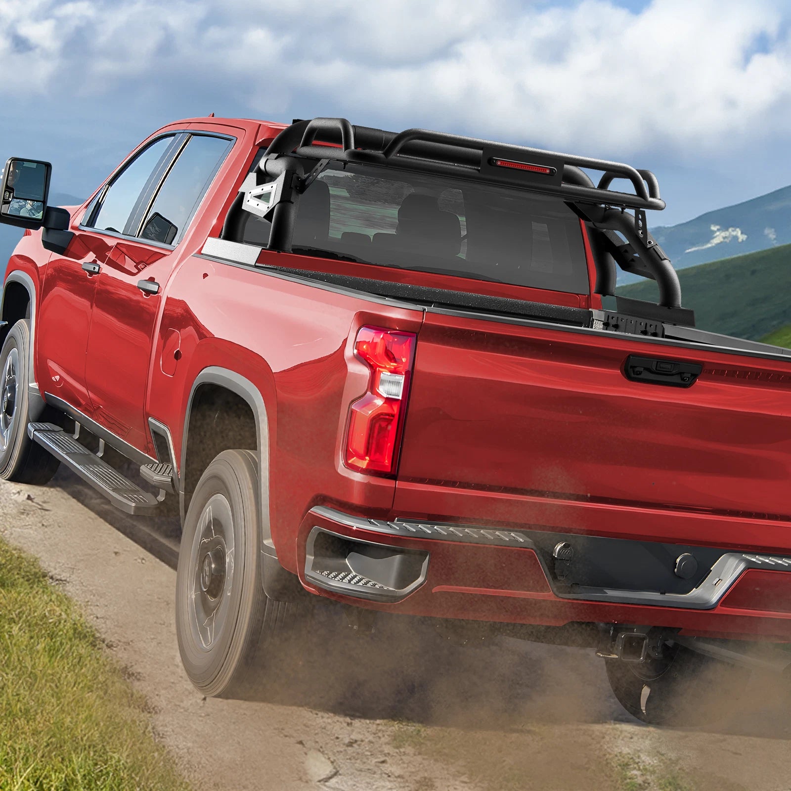 Adjustable Sport Bar Truck Bed Chase Rack Roll Bar Fit For Silverado 1500 / Tundra