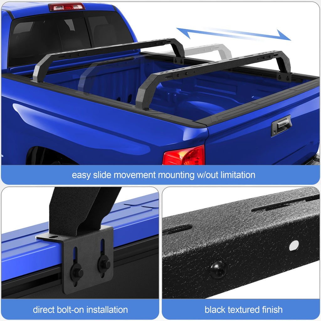 Overland Bed Rack Cargo Carrier Fit For Toyota Tacoma 2005-2023/Tundra 2014-2023