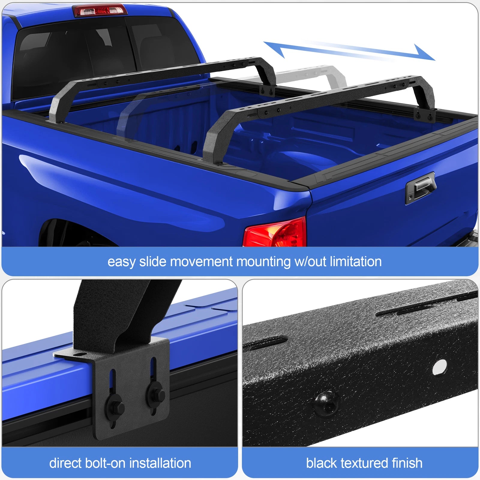 Overland Bed Rack Cargo Carrier Fit For Toyota Tacoma 2005-2023/Tundra 2014-2023