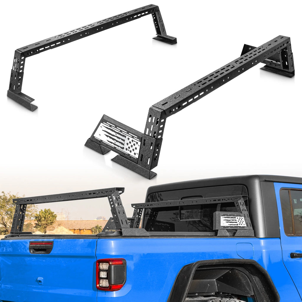 Adjustable Truck Bed Rack Overland Cargo Carrier Fit For F-150/Ram 1500/Colorado/Gladiator/Tacoma
