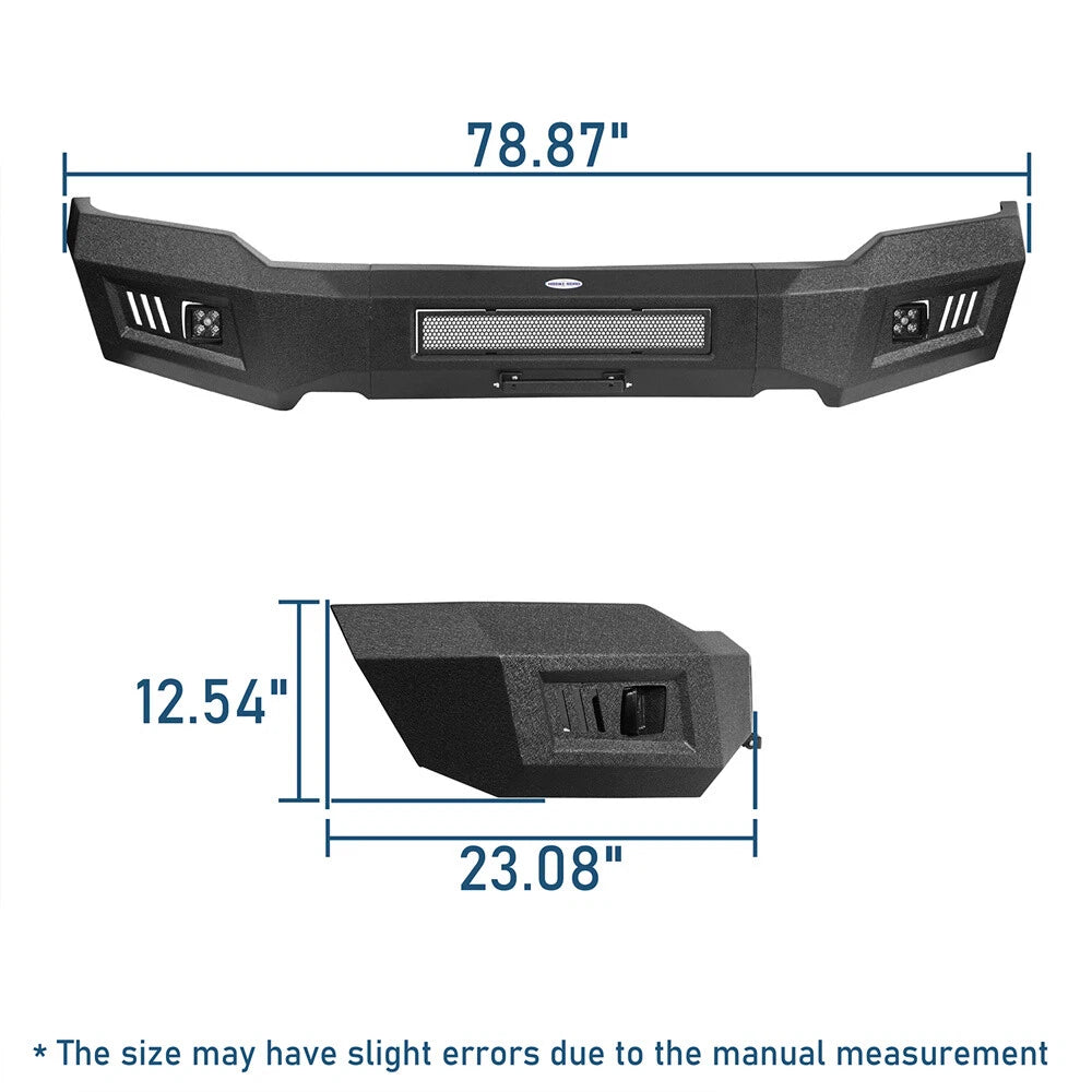 Off-Road Front Bumper Reinforcement w/ Spotlight Fit For 2018 2019 2020 Ford F-150