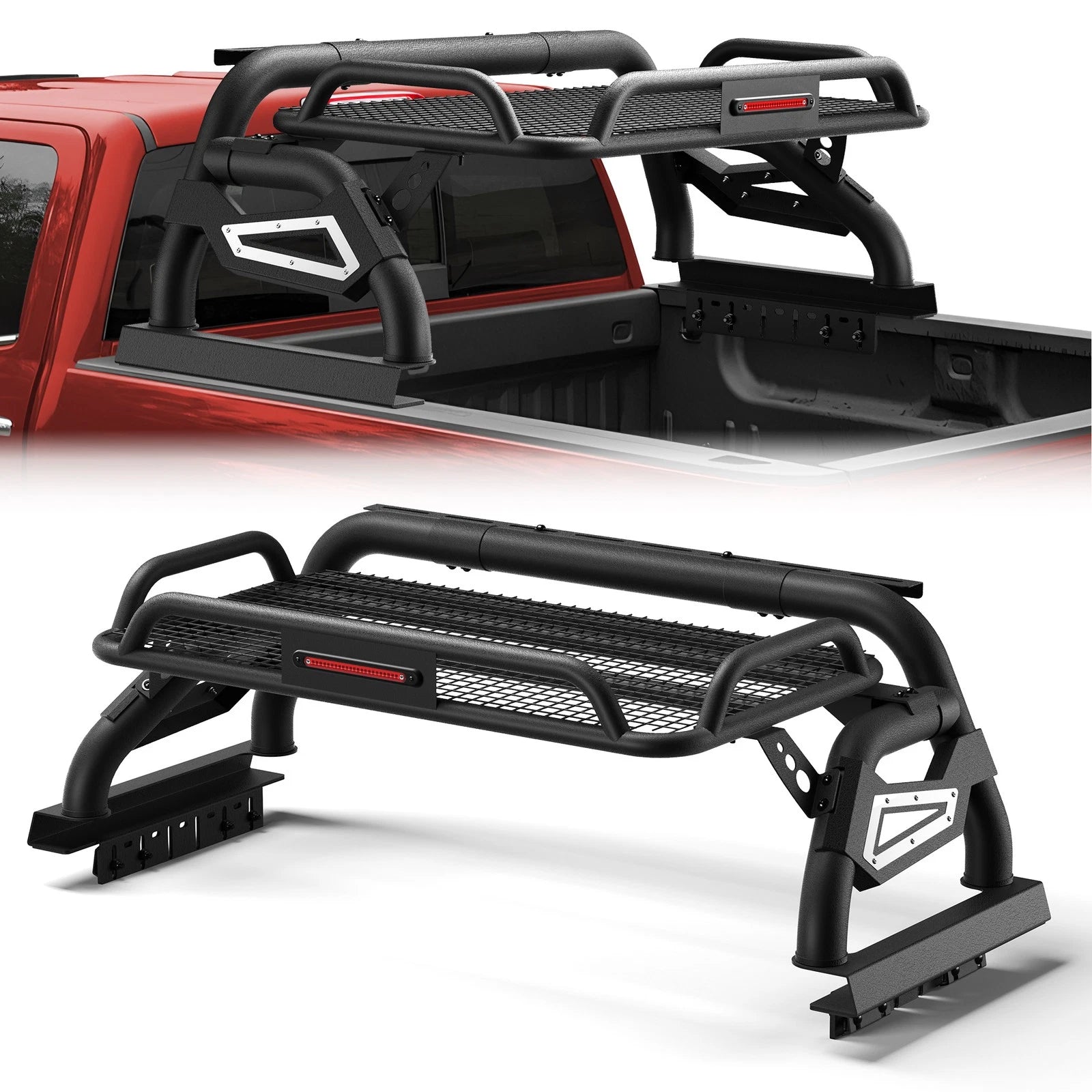 Adjustable Sport Bar Truck Bed Chase Rack Roll Bar Fit For Silverado 1500 / Tundra