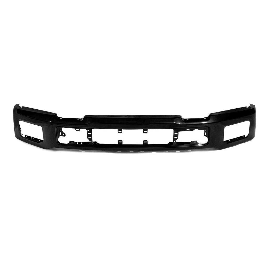 Off-Road Shadow Black Front Bumper Face Bar w/Fog Holes Fit For 2018 2019 2020 Ford F-150