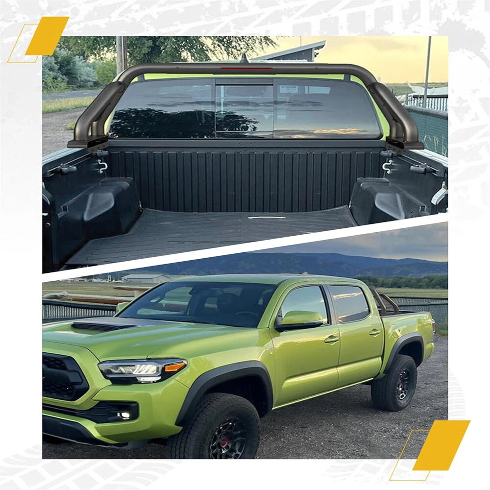 Adjustable Sport Bar Chase Rack Roll Bar Fit For 2005-2025 Toyota Tacoma