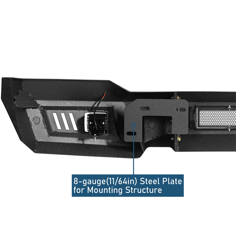 Off-Road Front Bumper Reinforcement w/ Spotlight Fit For 2018 2019 2020 Ford F-150