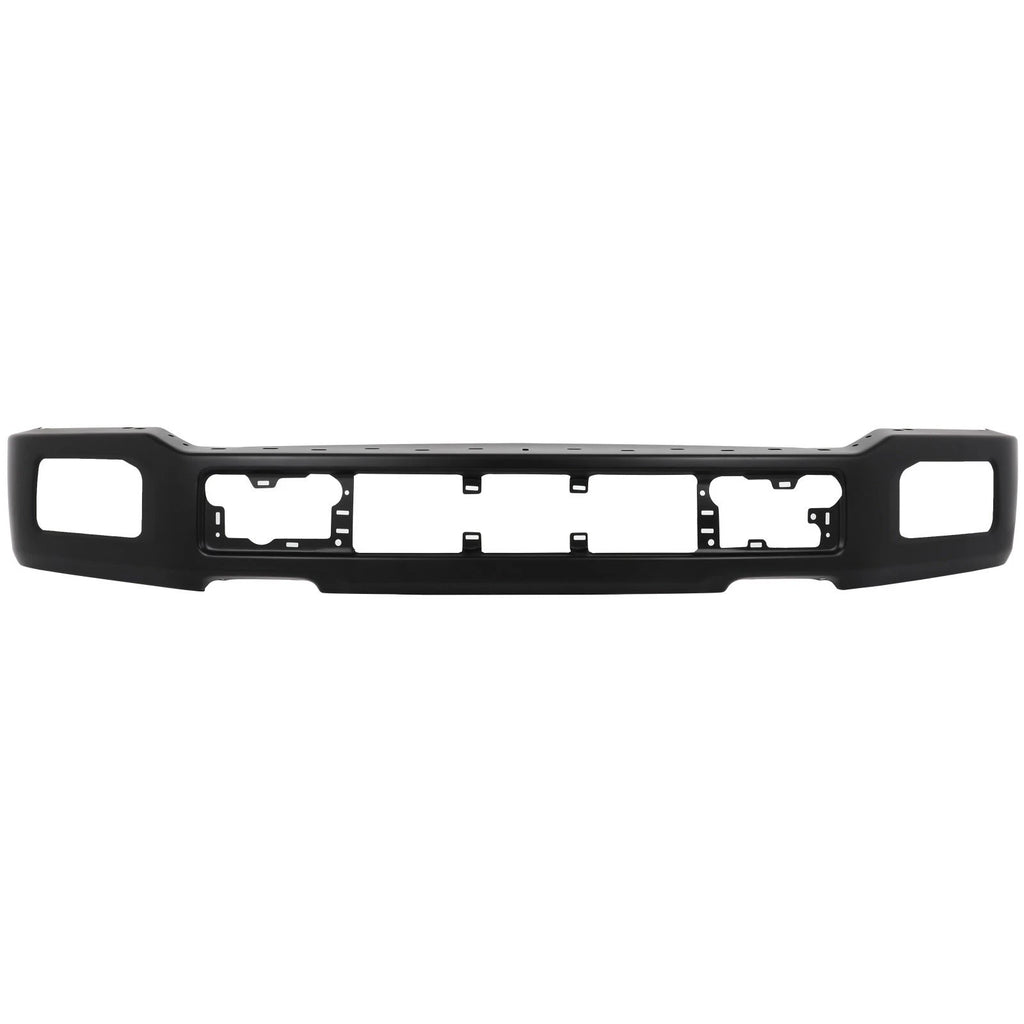 Off-Road Front Bumper New Black Steel Face Bar Fit For 2018 2019 2020 Ford F-150 w/ Fog Light Holes
