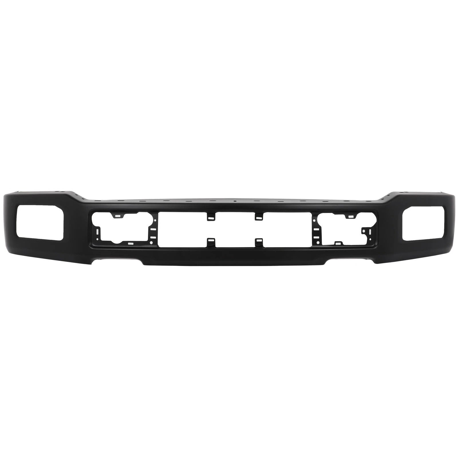 Off-Road Front Bumper New Black Steel Face Bar Fit For 2018 2019 2020 Ford F-150 w/ Fog Light Holes