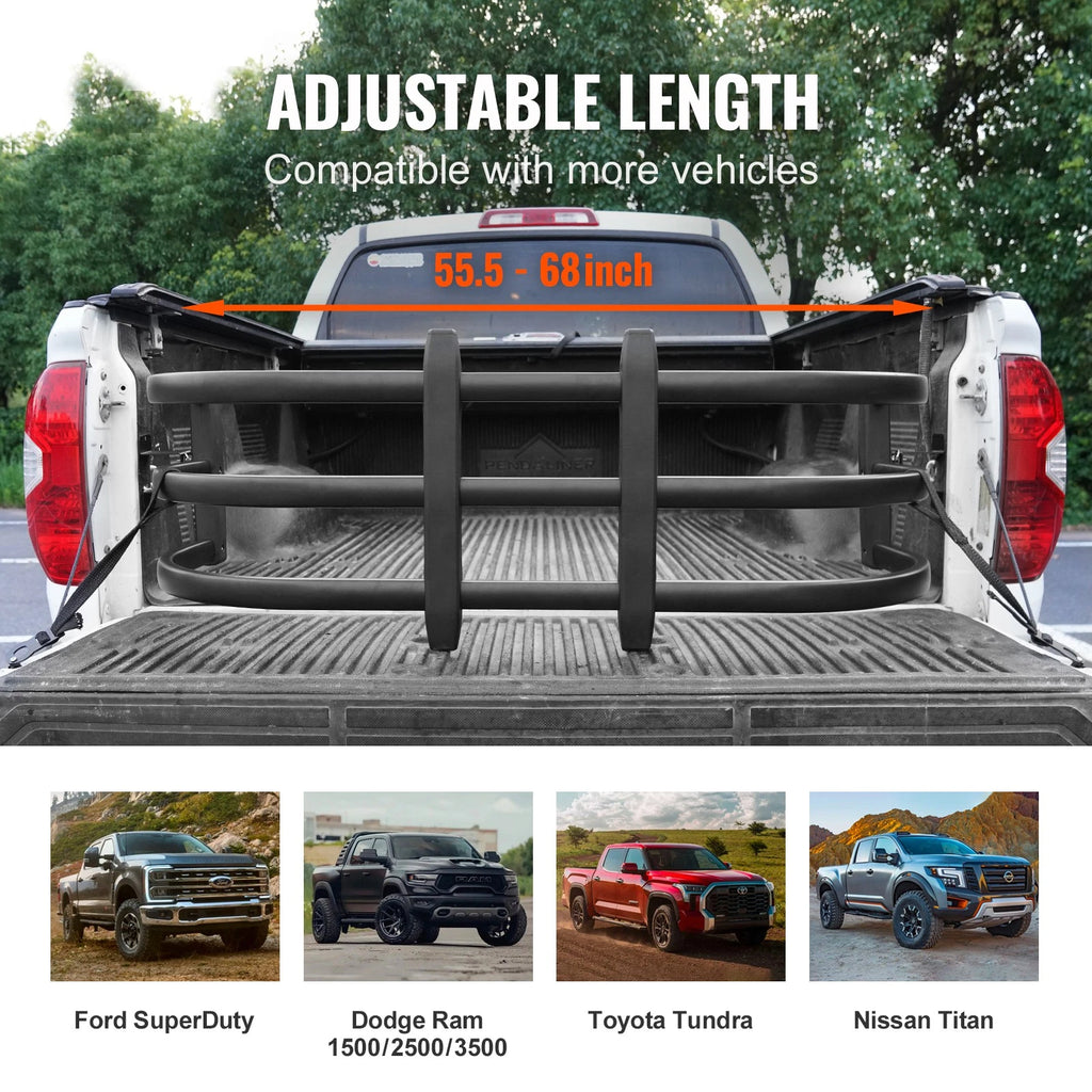 adjustable length bed extender 55 to 68 inches