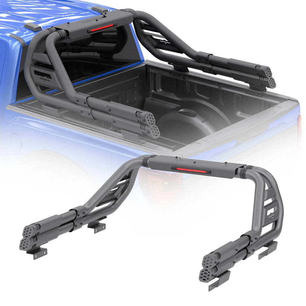 Adjustable Truck Bed Chase Rack Roll Bar Fit For 2005-2025 Toyota Tacoma