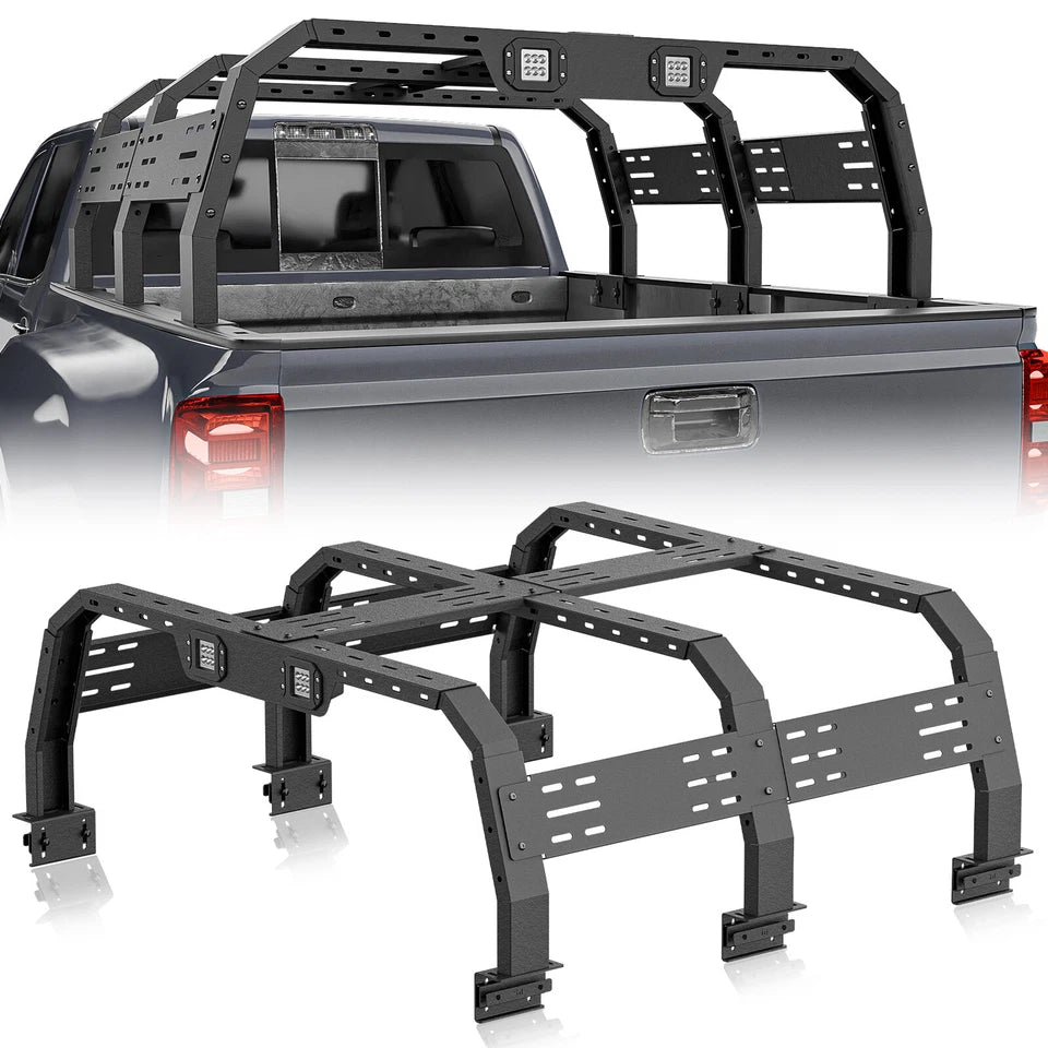 22.3"1000lbs High Bed Racks Truck Cargo Carrier Fit For F150/Tundra/Tacoma/Colorado & for Sierra 1500/Canyon/Titan/Frontier/Ridgeline/JT