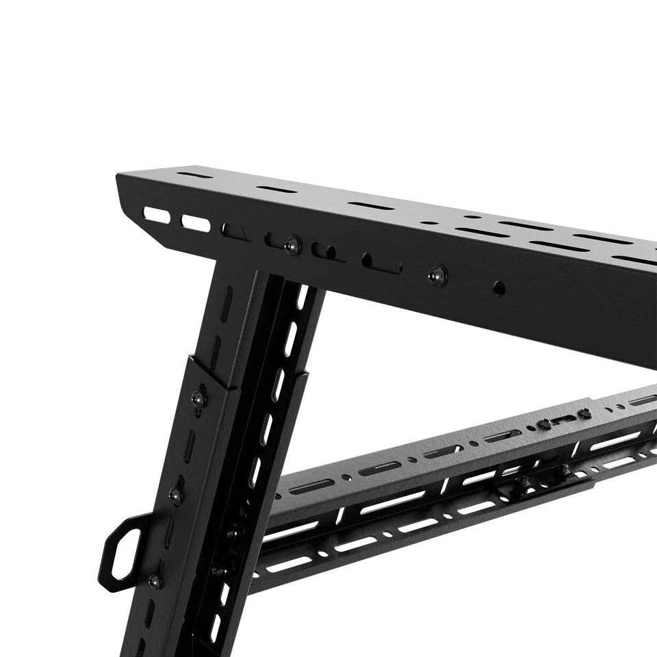 Adjustable 16-24.8" Universal Truck Bed Rack Cargo Carrier with 2 Led Lights Fit For Silverado/Sierra/Ram
