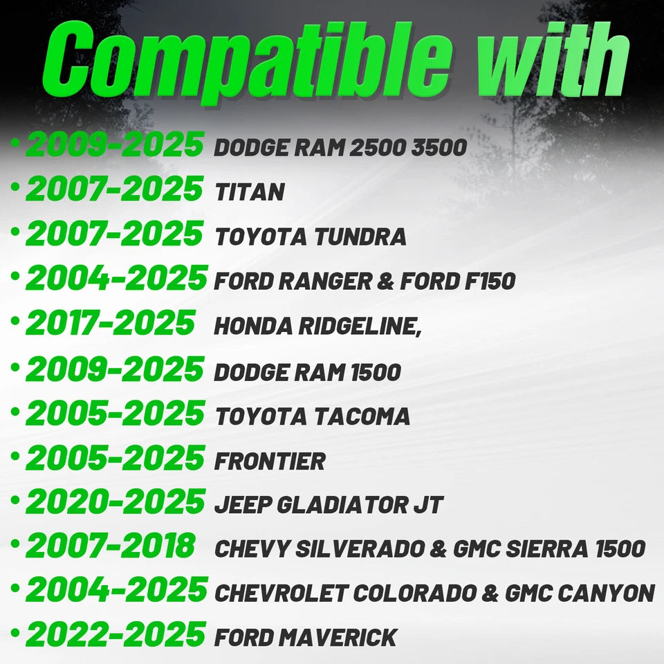 Adjustable Universal Truck Bed Rack Cargo Carrier Fit For Silverado/Ram/Titan/Tacoma/JT/Tundra