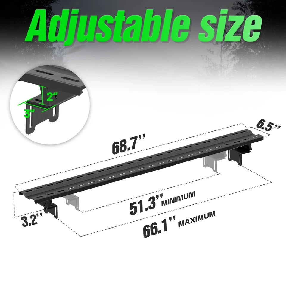 Adjustable Universal Truck Bed Rack Cargo Carrier Fit For Silverado/Ram/Titan/Tacoma/JT/Tundra