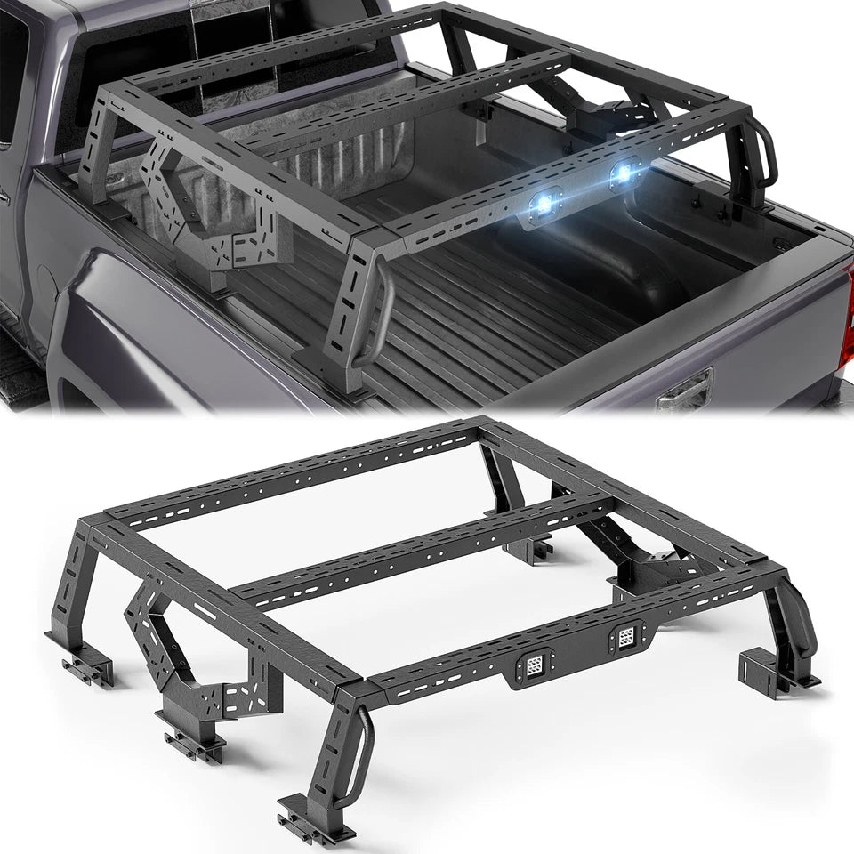 Bed Racks Truck Cargo Carrier 16.73" Fit For F150/JT/Frontier/Colorado/Canyon/Tacoma
