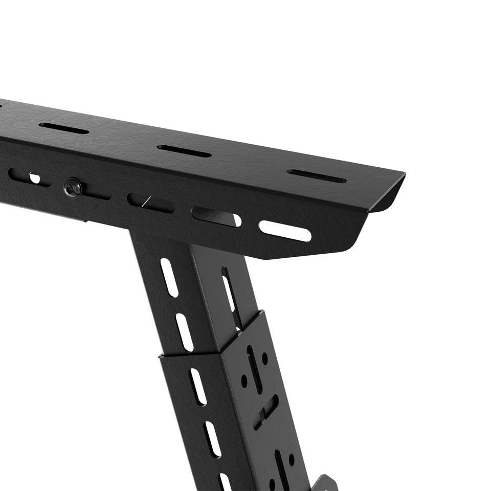 Adjustable 16-24.8" Universal Truck Bed Rack Cargo Carrier with 2 Led Lights Fit For Silverado/Sierra/Ram